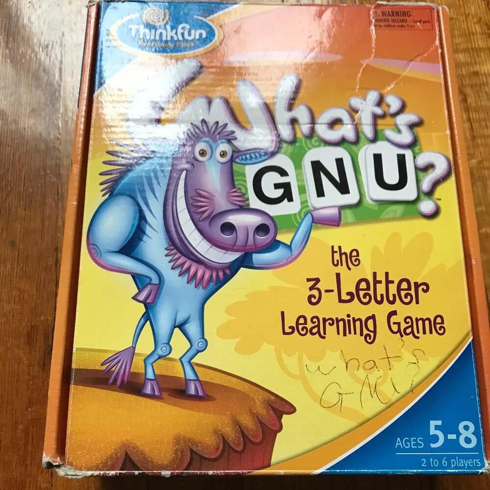 ThinkFun What's Gnu 3-Letter Learning Game for Kids